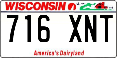 WI license plate 716XNT