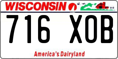 WI license plate 716XOB