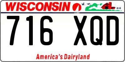 WI license plate 716XQD