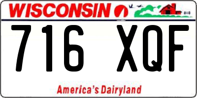 WI license plate 716XQF