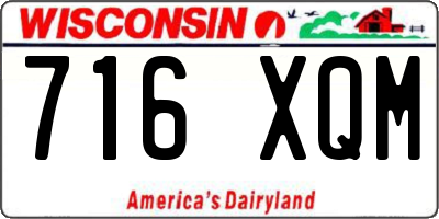 WI license plate 716XQM