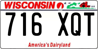 WI license plate 716XQT