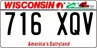 WI license plate 716XQV
