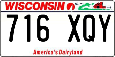 WI license plate 716XQY