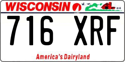 WI license plate 716XRF