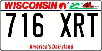 WI license plate 716XRT
