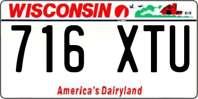 WI license plate 716XTU