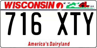 WI license plate 716XTY