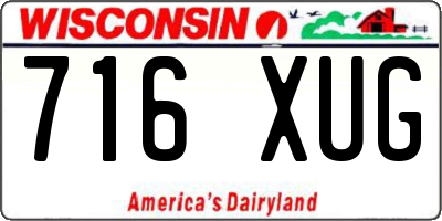 WI license plate 716XUG