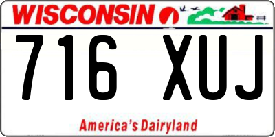 WI license plate 716XUJ