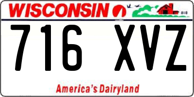 WI license plate 716XVZ