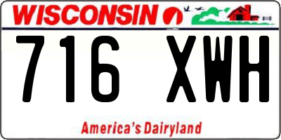 WI license plate 716XWH