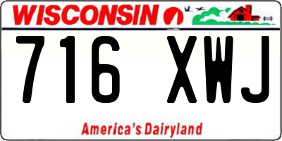 WI license plate 716XWJ