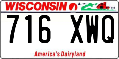 WI license plate 716XWQ