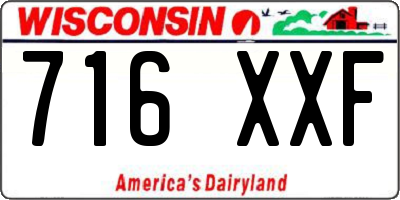 WI license plate 716XXF