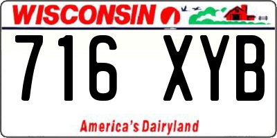 WI license plate 716XYB