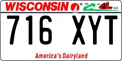 WI license plate 716XYT