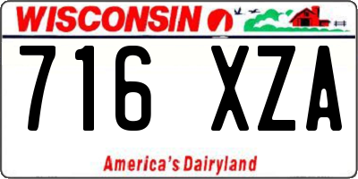 WI license plate 716XZA