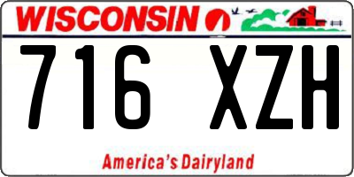 WI license plate 716XZH