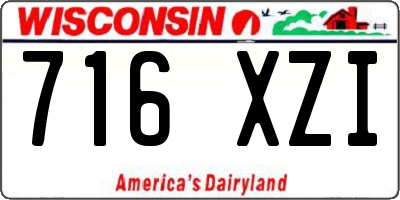 WI license plate 716XZI