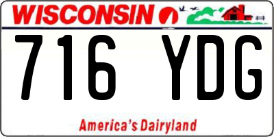 WI license plate 716YDG