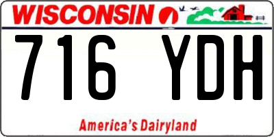 WI license plate 716YDH