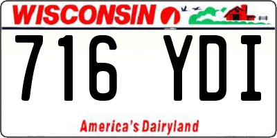 WI license plate 716YDI