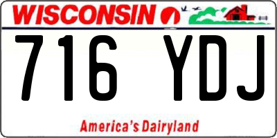 WI license plate 716YDJ