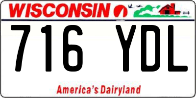 WI license plate 716YDL