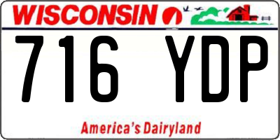 WI license plate 716YDP