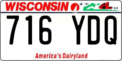 WI license plate 716YDQ