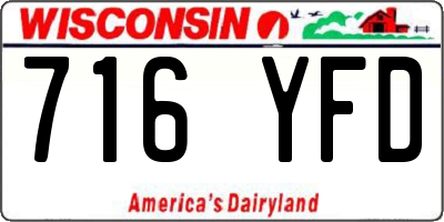 WI license plate 716YFD