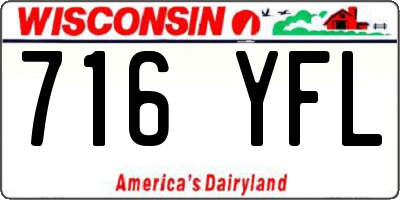 WI license plate 716YFL