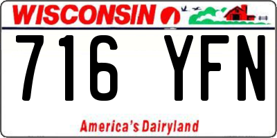 WI license plate 716YFN