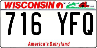 WI license plate 716YFQ