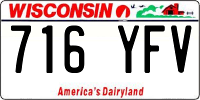 WI license plate 716YFV