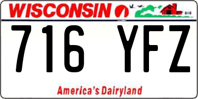 WI license plate 716YFZ