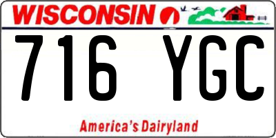 WI license plate 716YGC