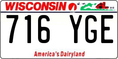 WI license plate 716YGE
