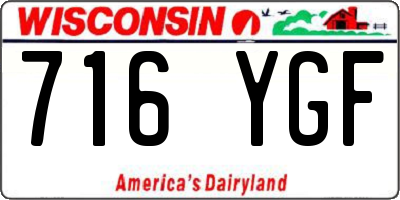 WI license plate 716YGF
