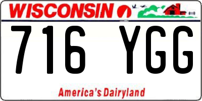 WI license plate 716YGG