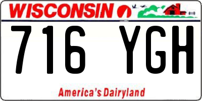 WI license plate 716YGH