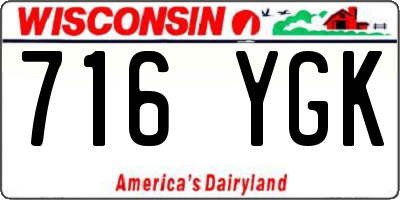 WI license plate 716YGK