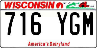 WI license plate 716YGM