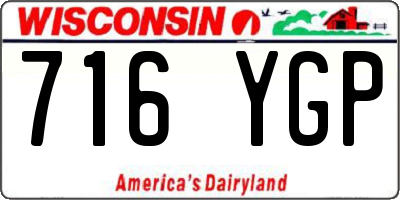 WI license plate 716YGP