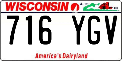 WI license plate 716YGV
