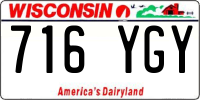 WI license plate 716YGY