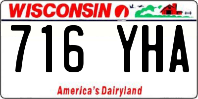 WI license plate 716YHA