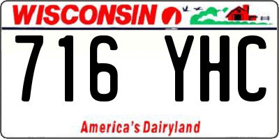 WI license plate 716YHC