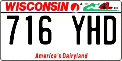 WI license plate 716YHD